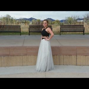 Two piece polkadot dress