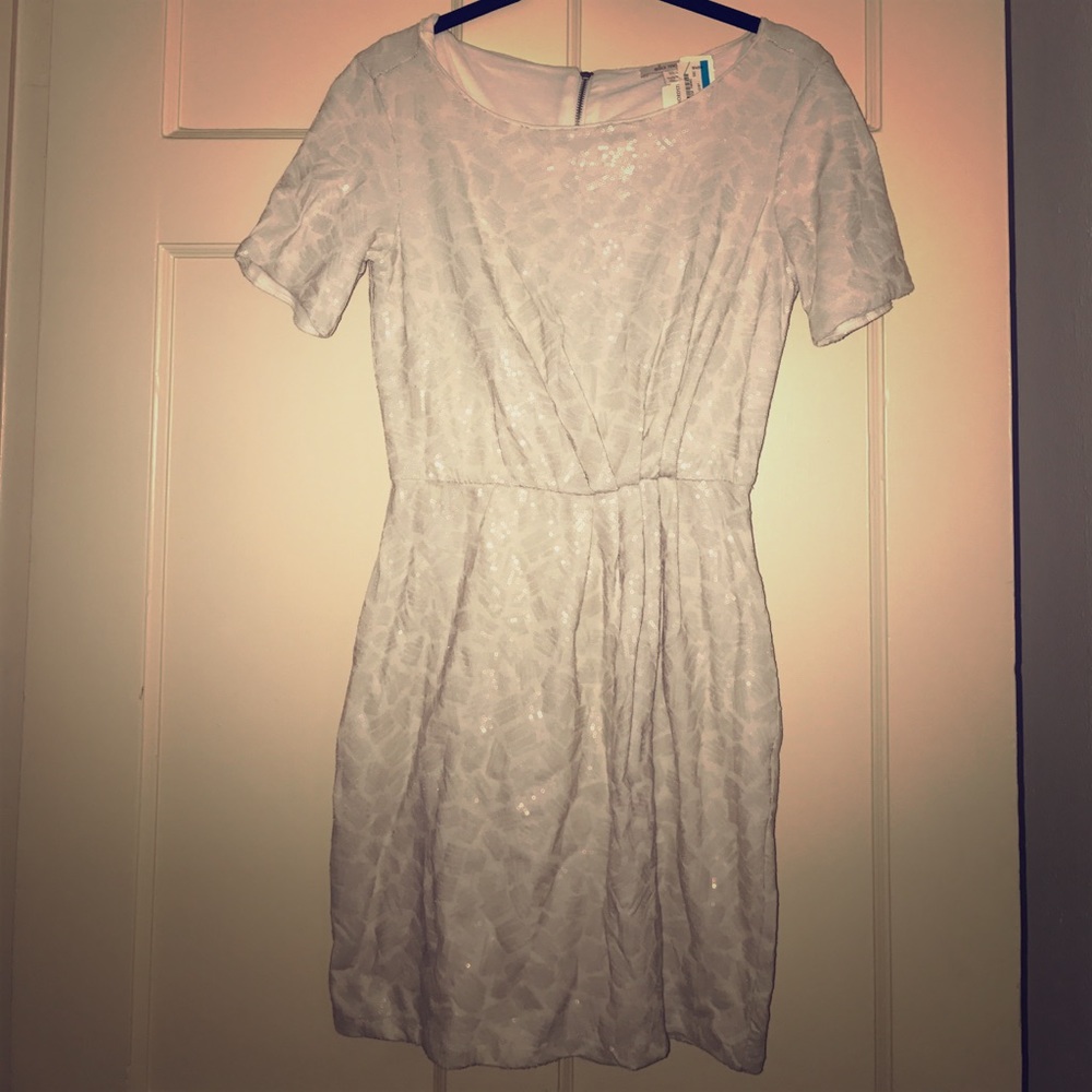 Ella Moss white sequin dress