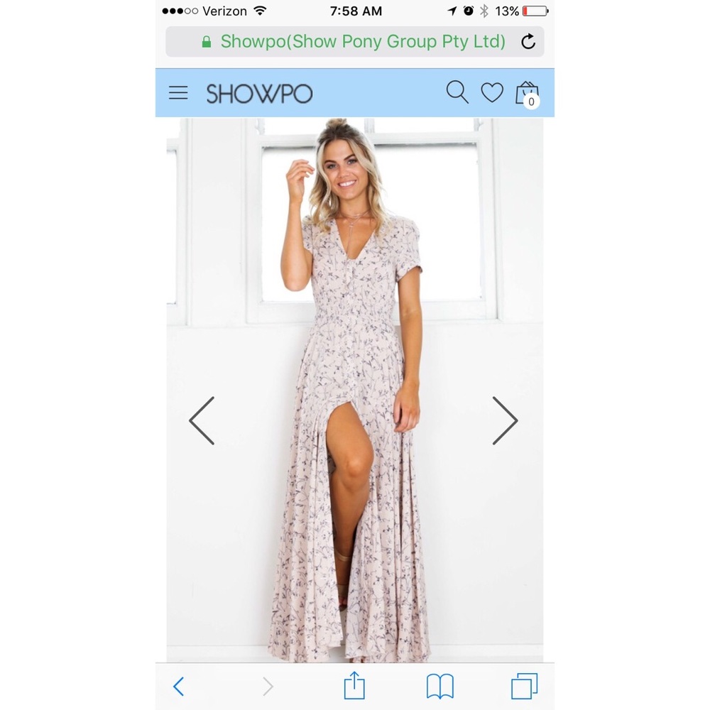 Pink Floral "Feeling So Close" button front dress