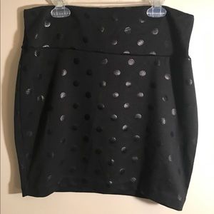 Polka dot mini skirt
