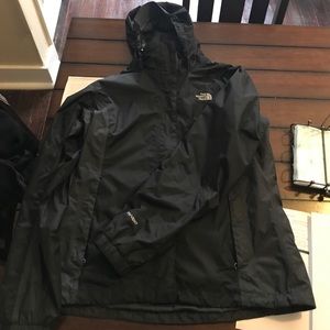Large north face rain coat