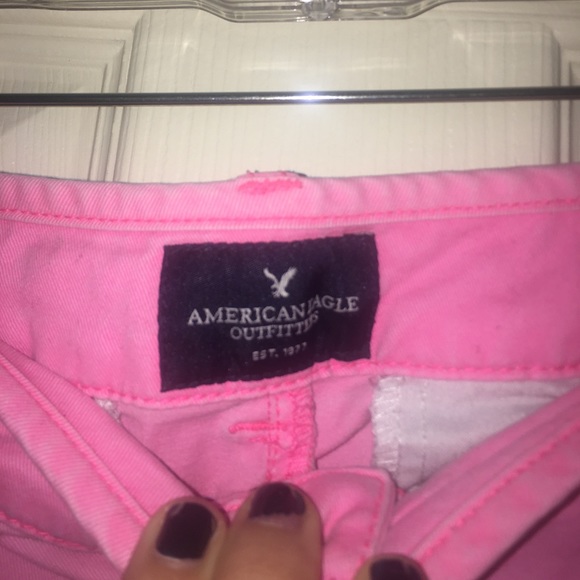 Pink American Eagle Mid-rise Shorts - Picture 2 of 4