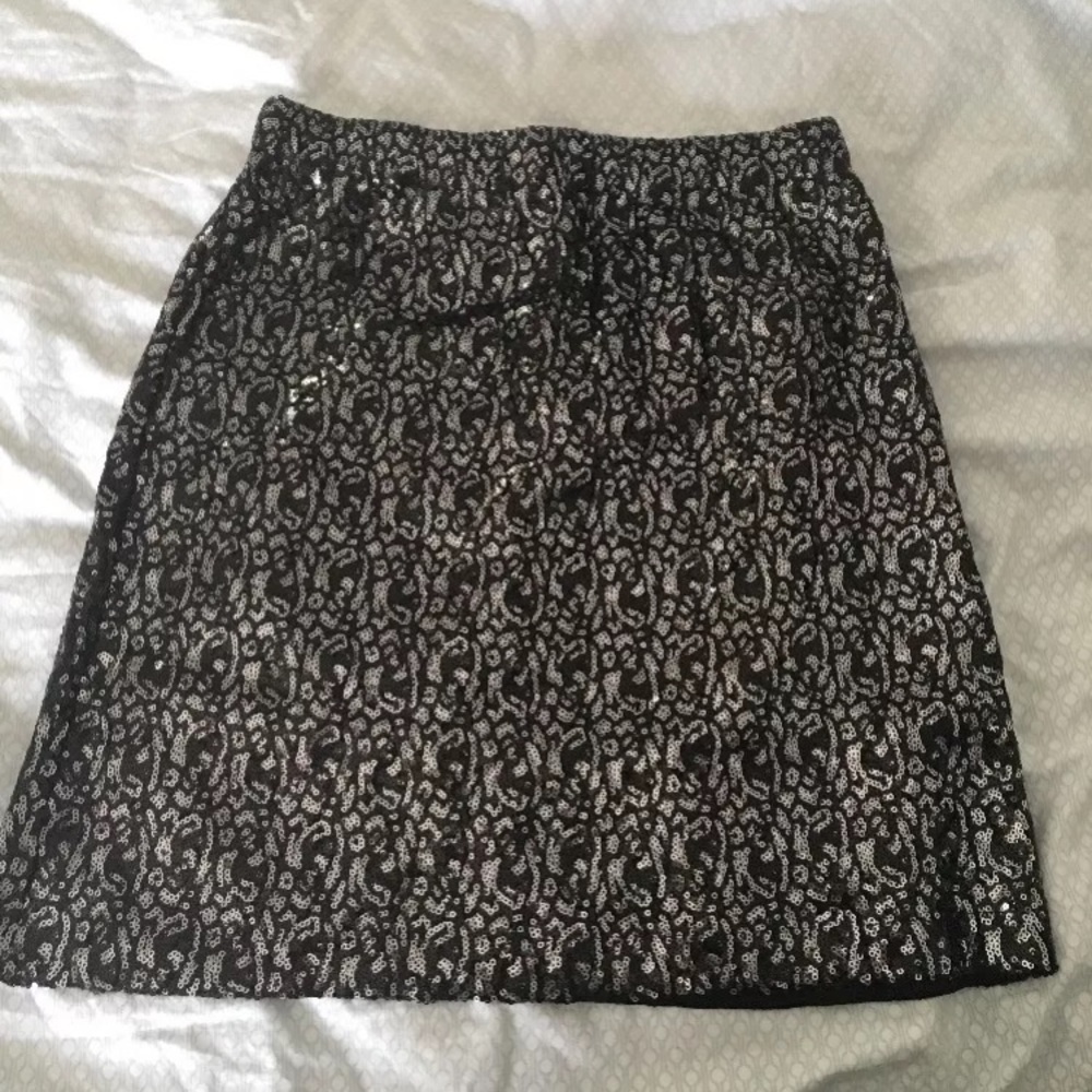 Pink tartan sequin skirt size s