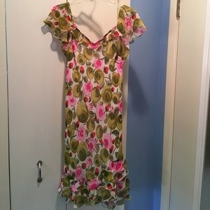 Lightweight Silk Patterned Dress