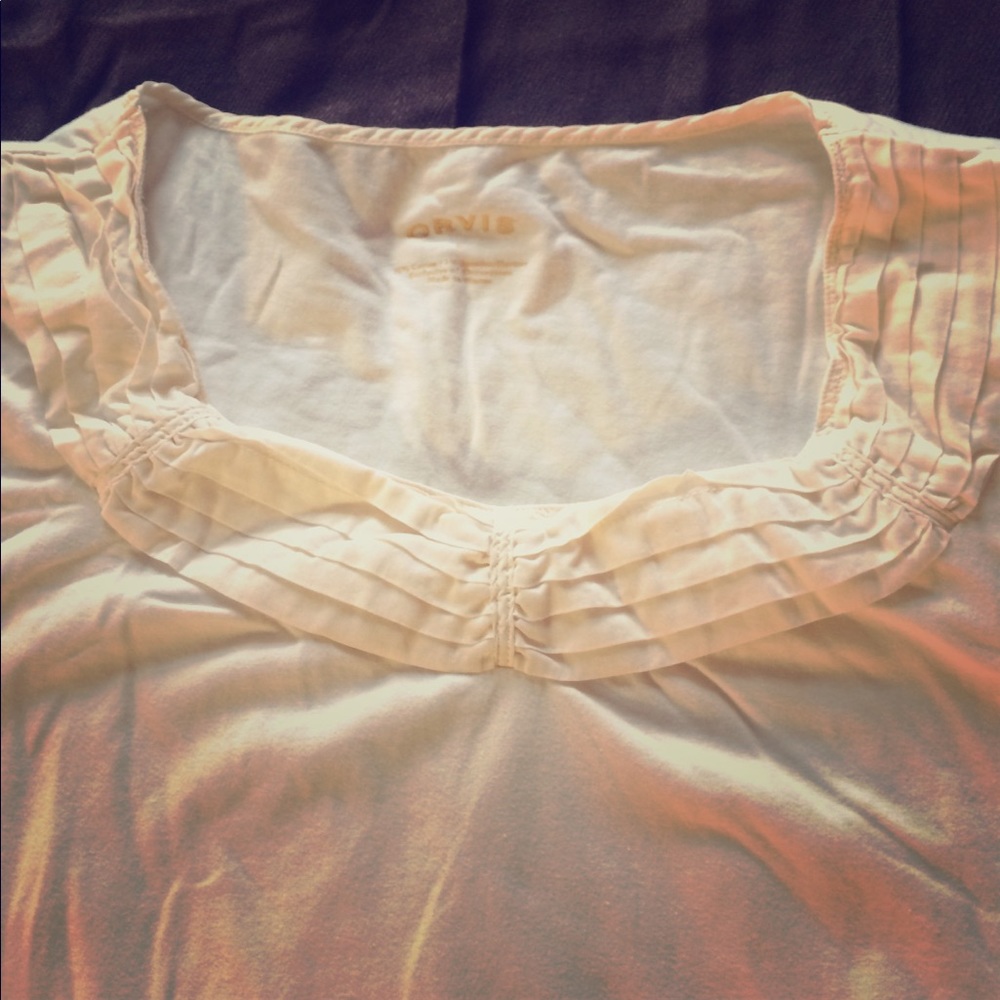 Cream Long Sleeve Tee