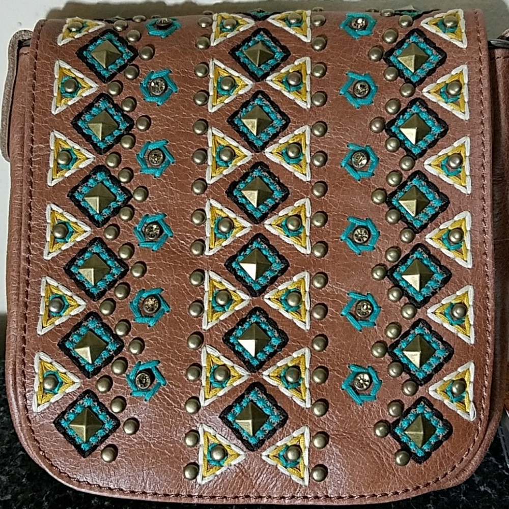 Tan Delila cross body bag
