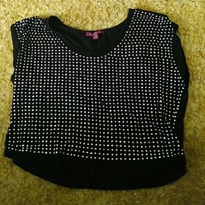 Bedazzled crop top