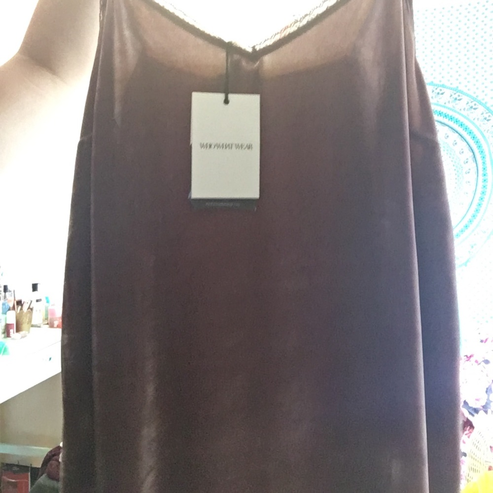 Crushed velvet top