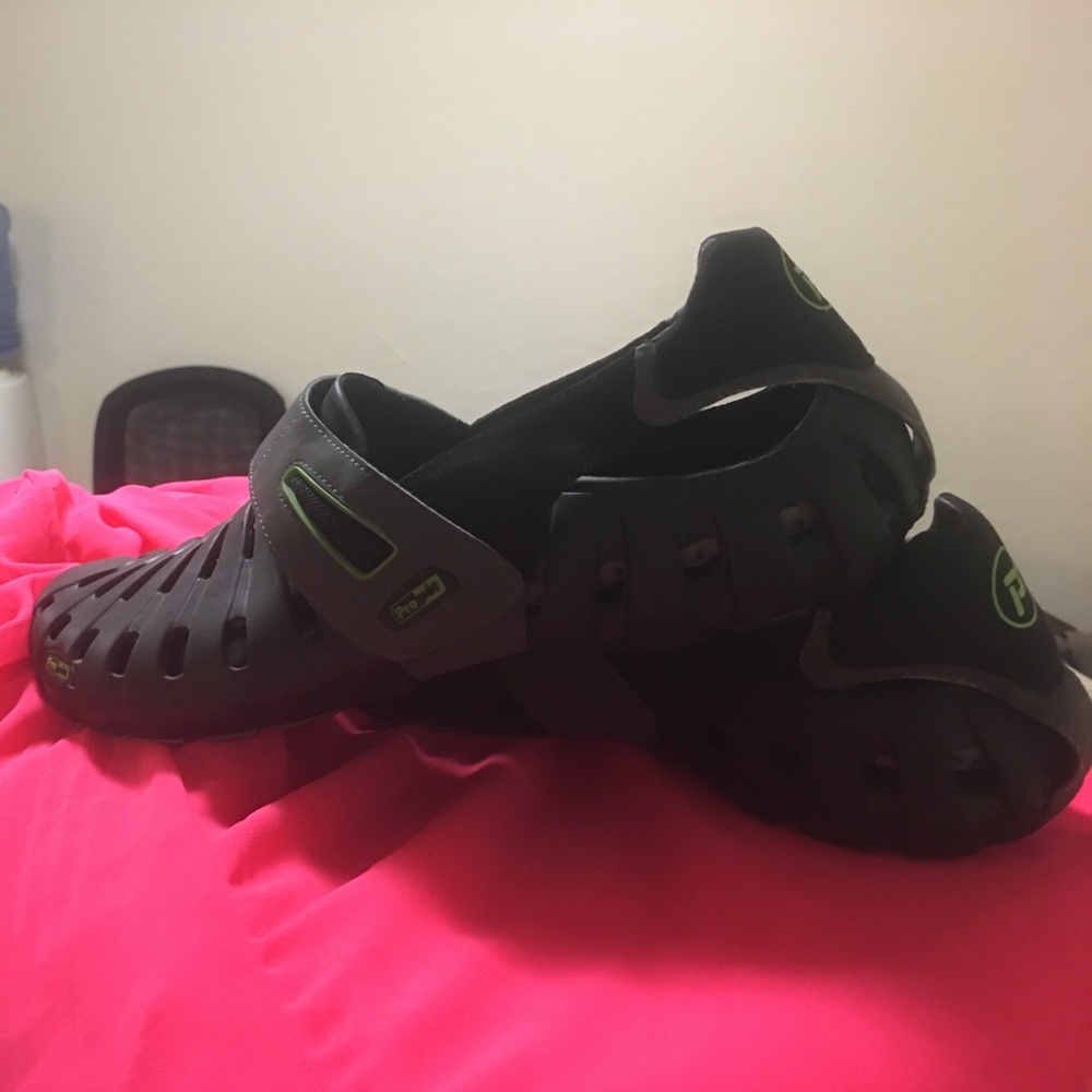 Propet walking shoes black\lime green
