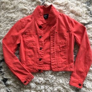 Urban Outfitters salmon denim jacket