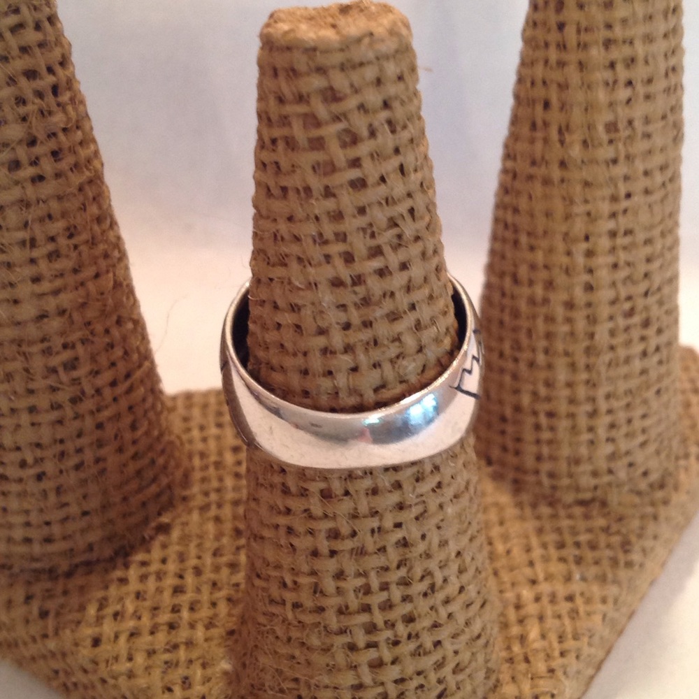 🤑🤑VINTAGE AMERICAN INDIAN SS RING 🤑 - Picture 3 of 4