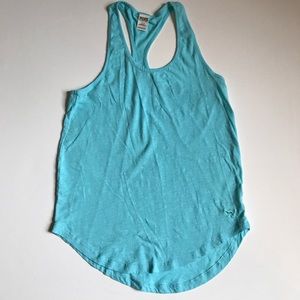 Pink teal tank top