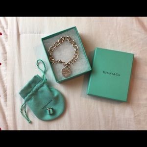 Tiffany & Co. Charm Bracelet w/ Tiffany box charm