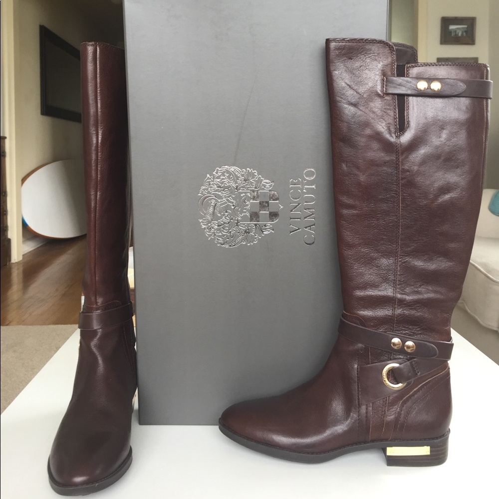 Vince Camuto Riding Boots - Prini (Coffee) size 8