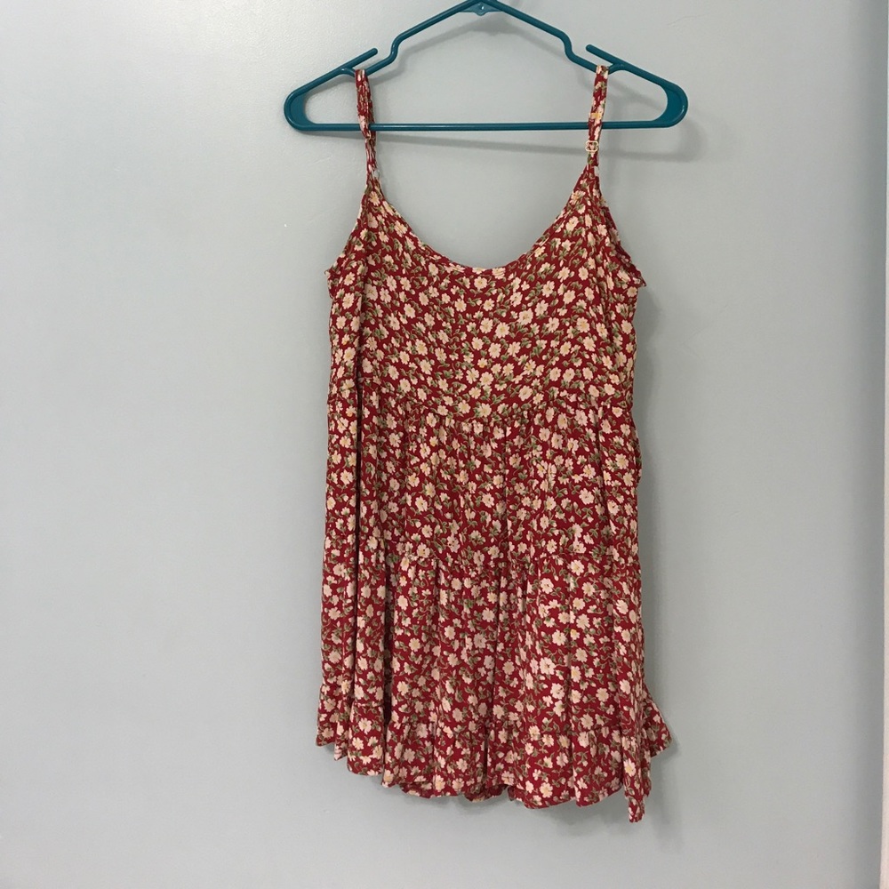 red floral dress❤️