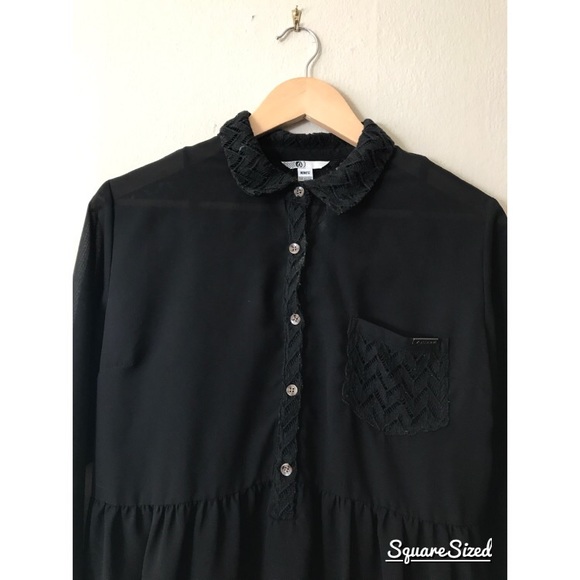 Black Volcom Swing Dress - Picture 3 of 3