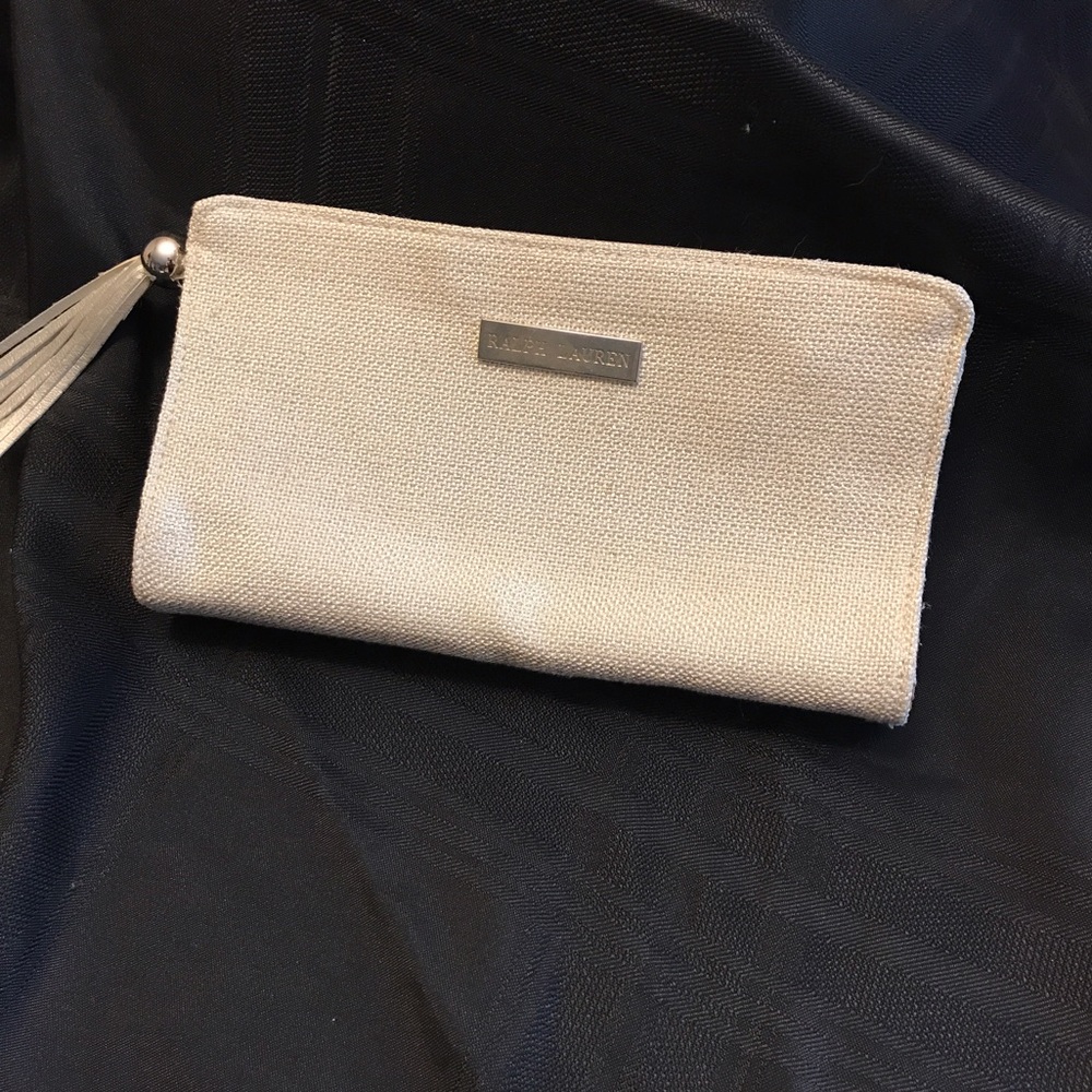 Silver clutch.