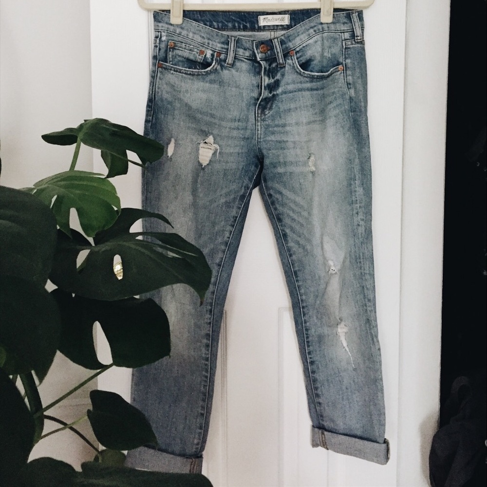Madewell slim boyjean in Kinsey wash