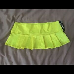 🔥Neon Yellow Rave Skirt🔥