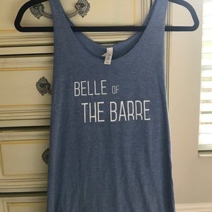 Belle of the Barre workout tank top