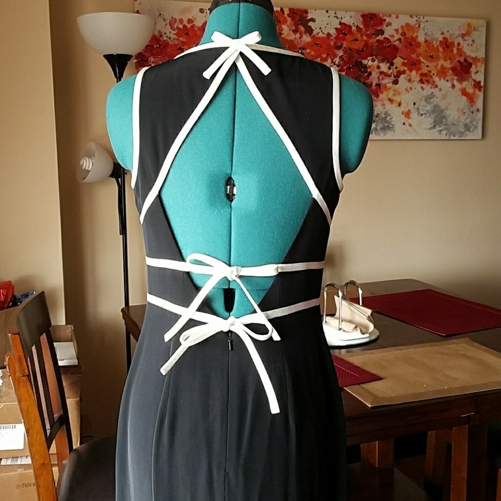 MOVING SALE! Floor-Length Open Back Dress - Picture 3 of 5