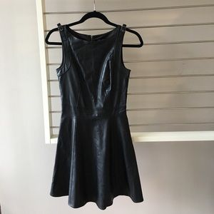 Armani Exchange Dress Faux Leather