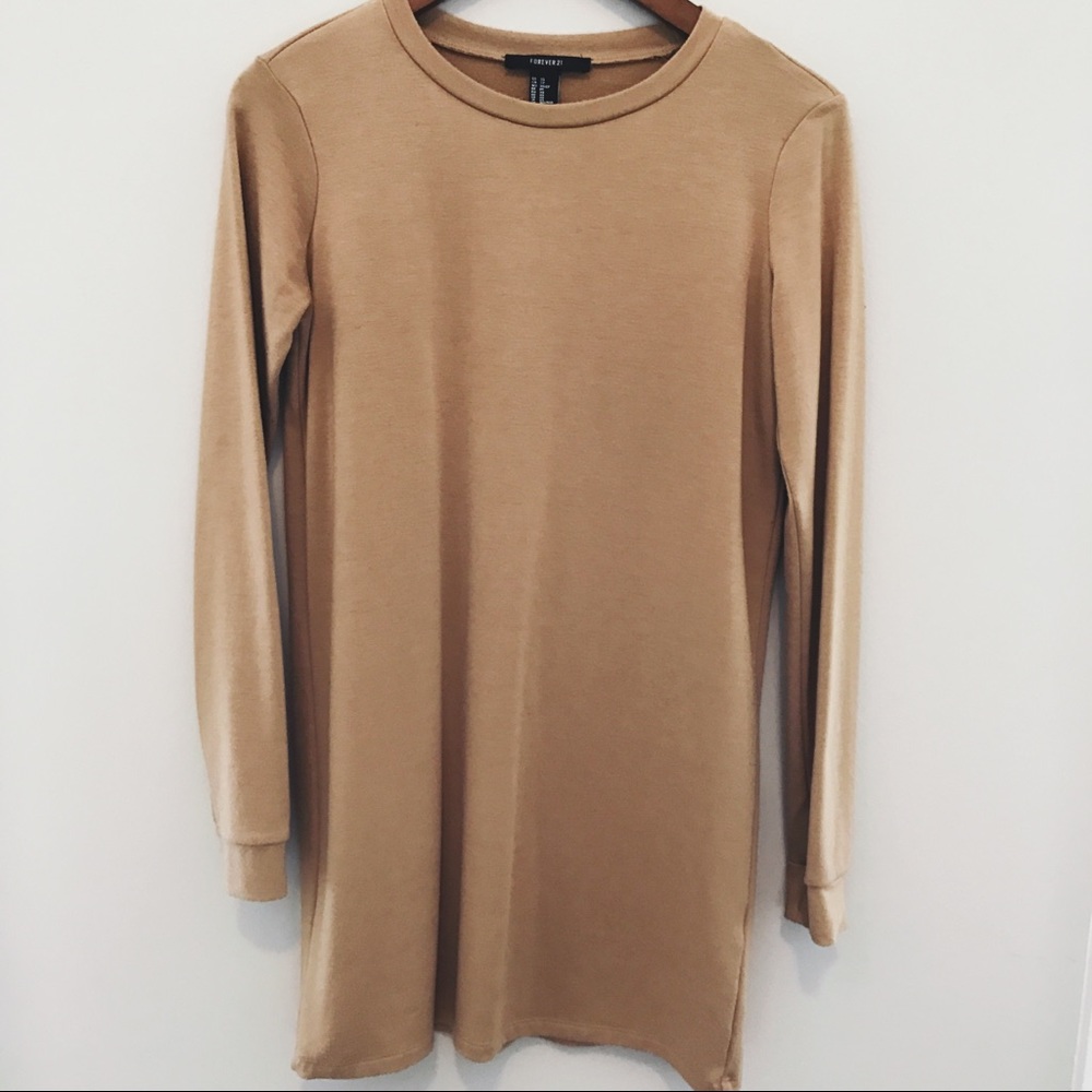 Tan Forever 21 Long Sleeve Sweater!