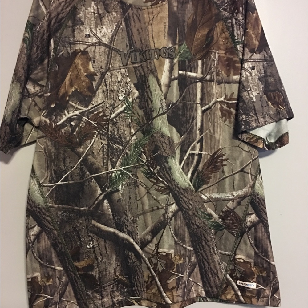 Minnesota Vikings realtree camo shirt