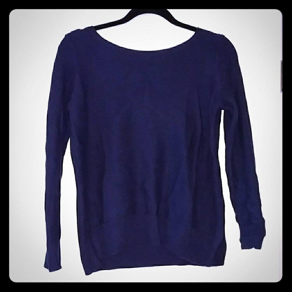 Dark purple knit sweater -pair with button up