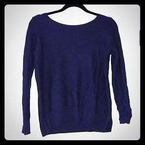 Dark purple knit sweater -pair with button up