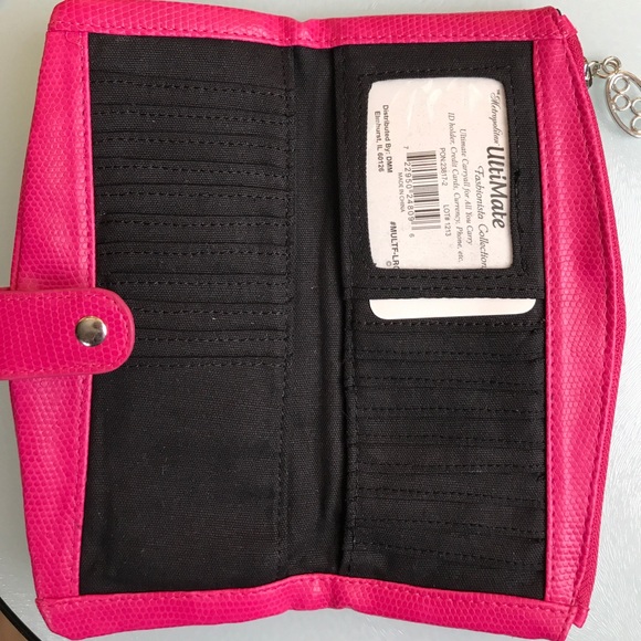 Hot Pink Clutch Wallet - Picture 2 of 6