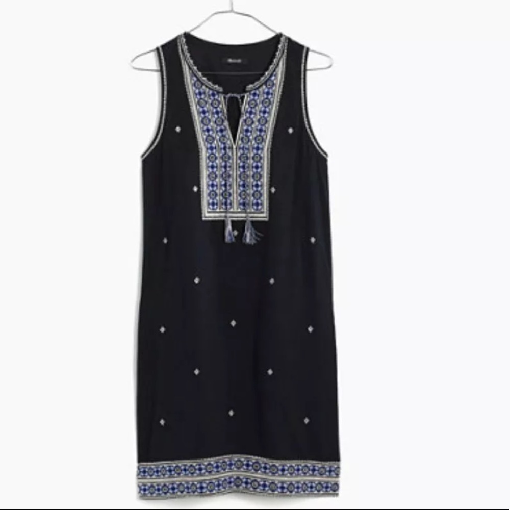 Madewell embroidered suncoast dress size 8 m white - Picture 1 of 6