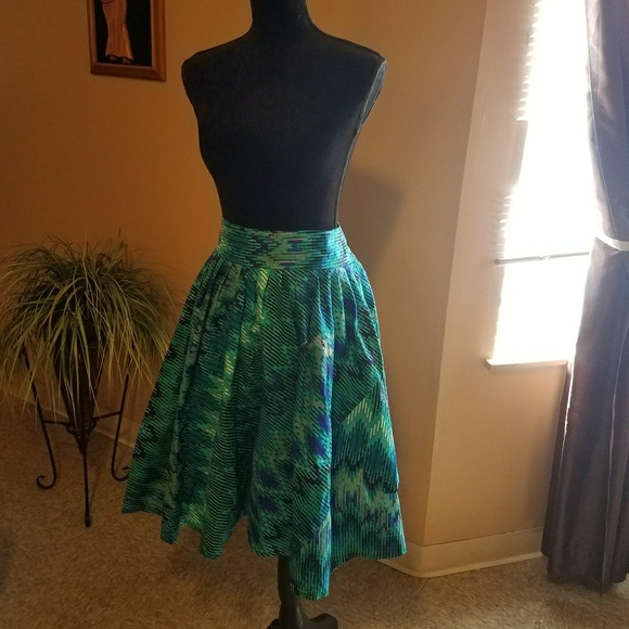 *Sold on Mercari* Ankara skater skirt - Picture 3 of 4