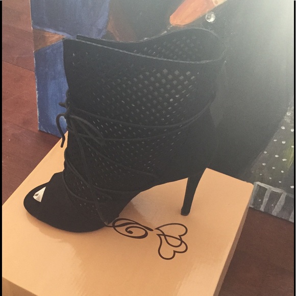 Tall lace-up bootie suede - Picture 2 of 2