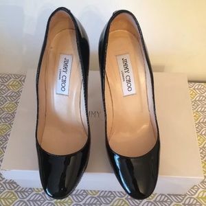 Jimmy choo patent leather heels in size 37 1/2
