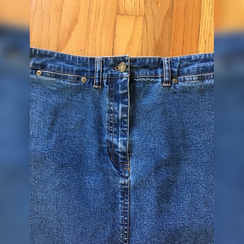 Vintage jean skirt - Picture 4 of 6