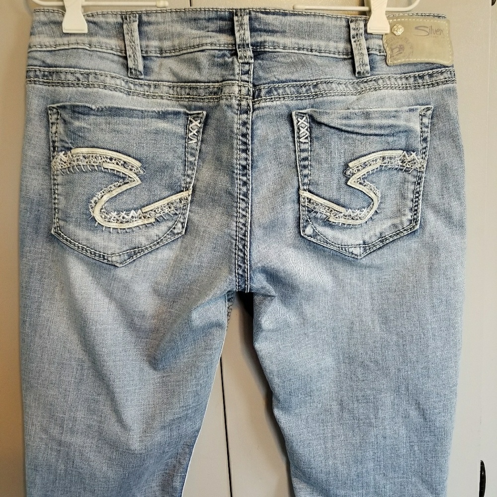 Silver Aiko Capris Superstretch