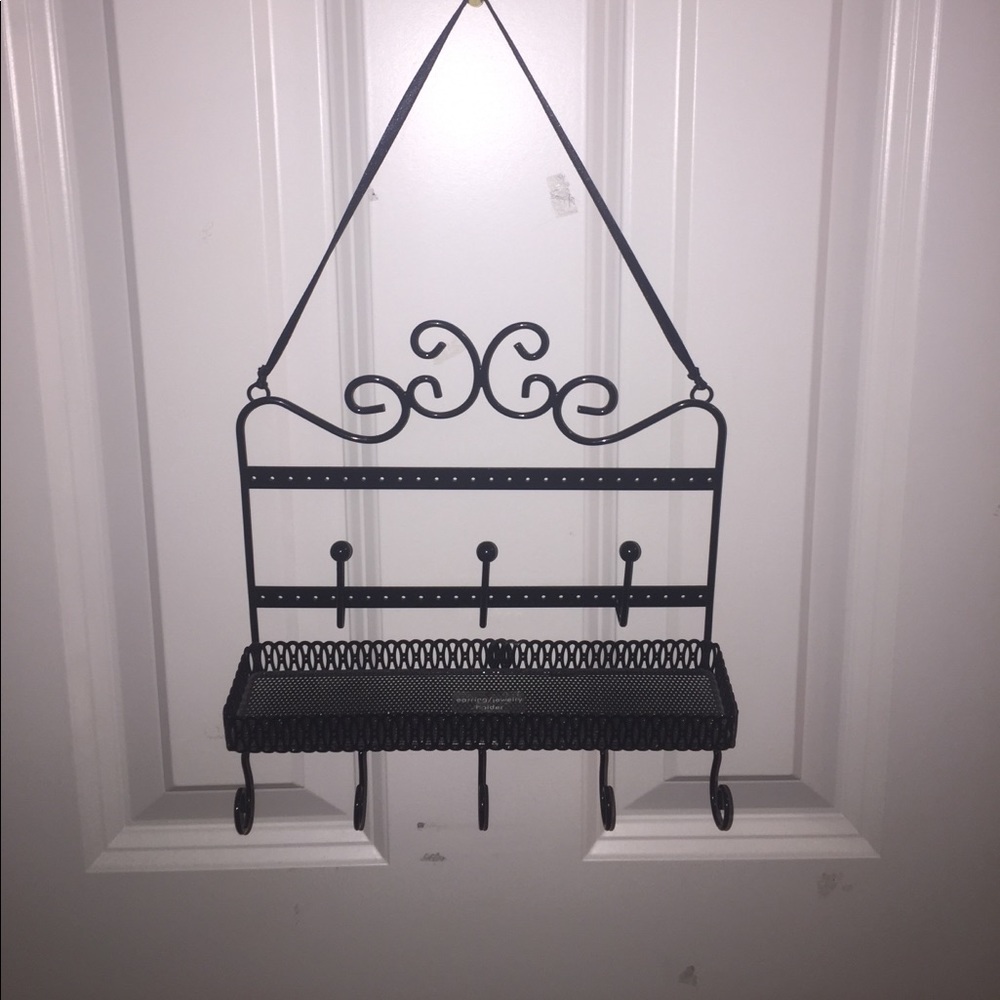 Black earring/jewelry holder