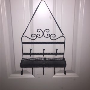 Black earring/jewelry holder