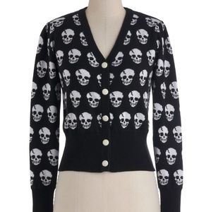 Modcloth Skull Cardigan