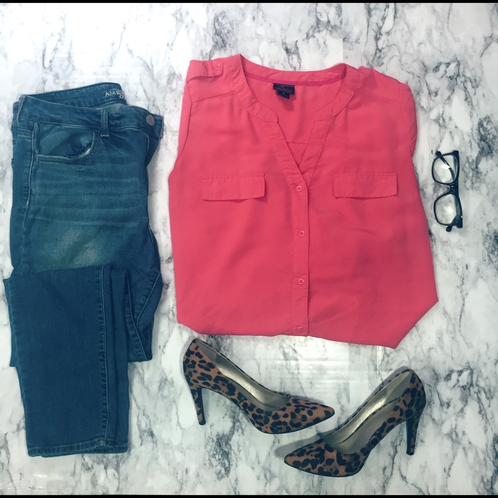 Salmon Pink Maternity Blouse