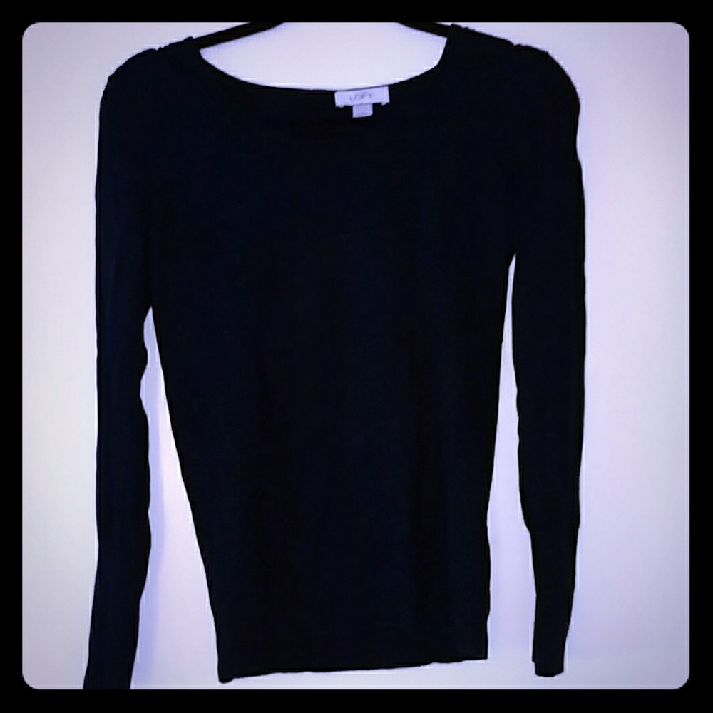 Navy blue light knit sweater from Loft