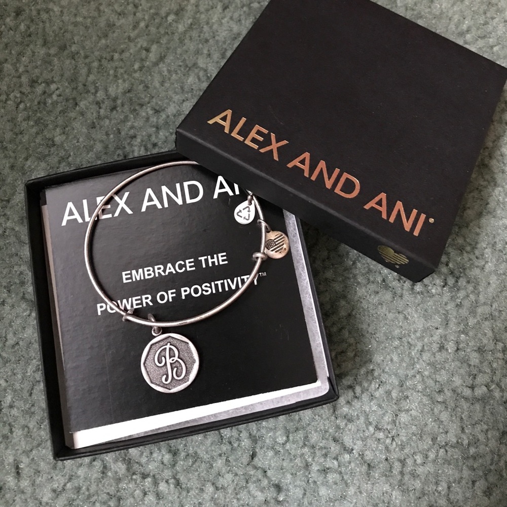 Alex and Ani Initial "B" Bracelet