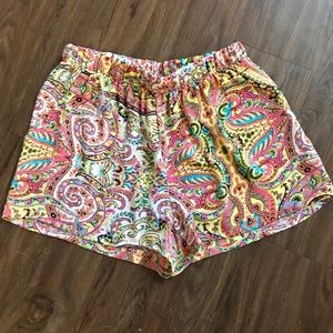 Bright Patterned Printed Shorts