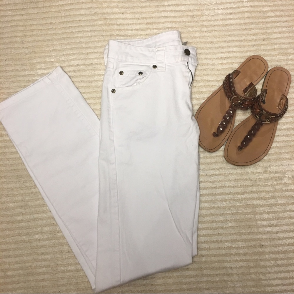 Garnet Hill Women's 2L White Jean