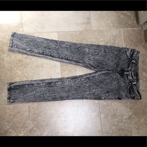 Boutique acid wash jeans