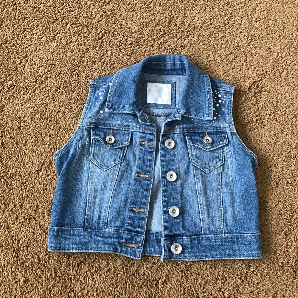 Justice Studded Denim Jacket