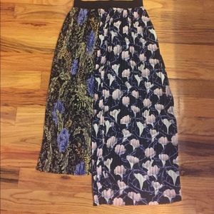 H&M pleated midi skirt