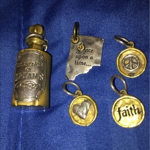 Authentic waxing poetic 3 small charms left
