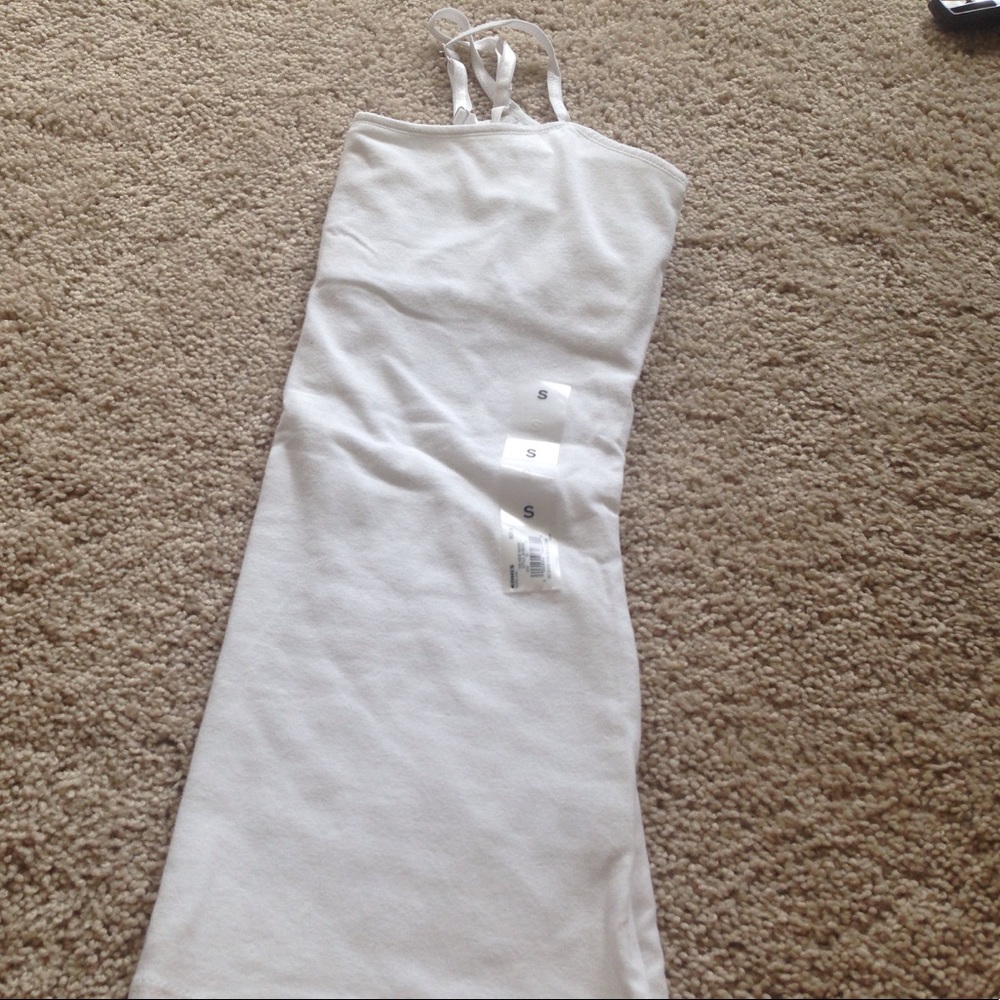 Plain white camisole